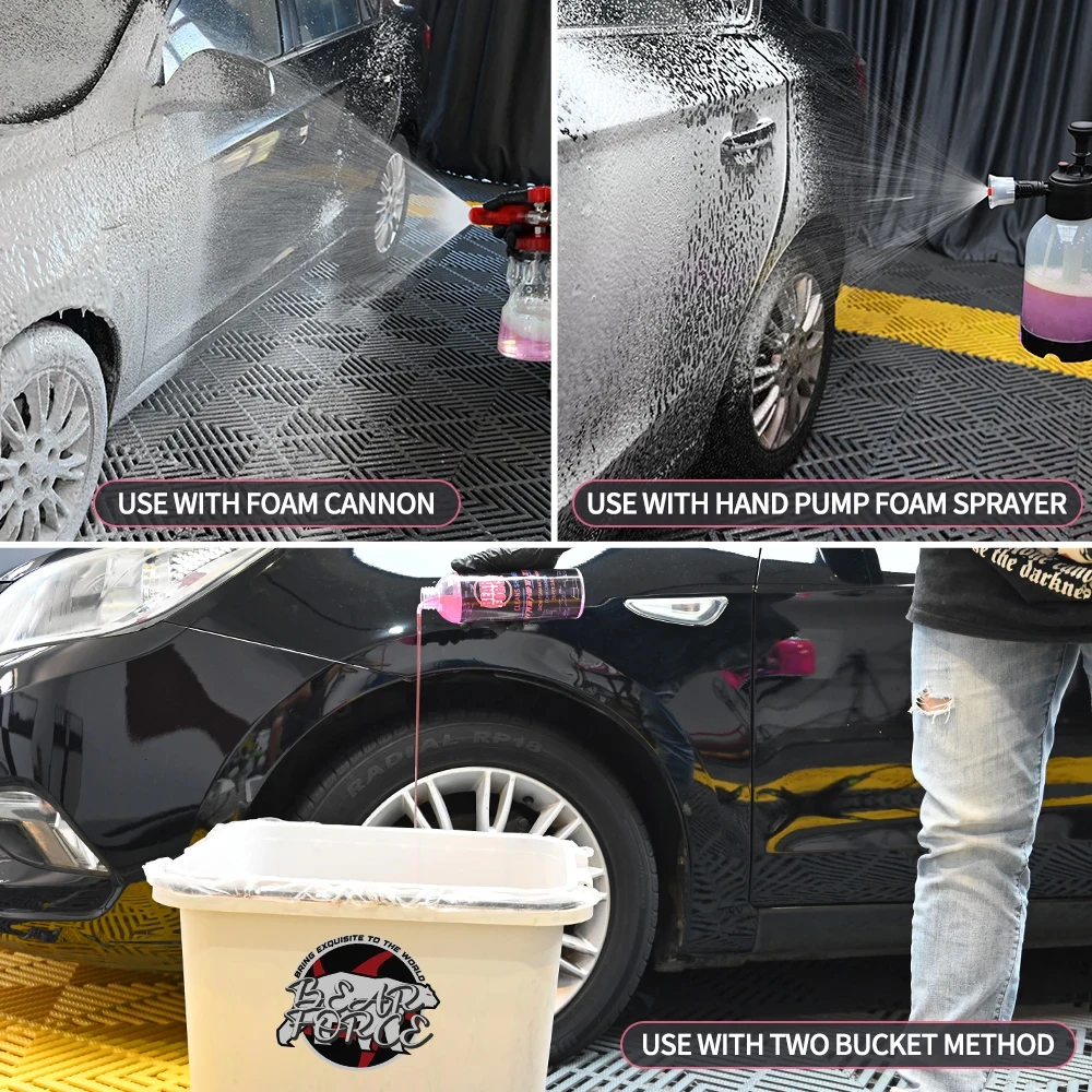 Cherry Snow Foam Car Wash Shampoo & Wax Auto Wash Soap Works with Karcher Bosch Snow Foam Lance / Foam Cannons or Bucket Washes