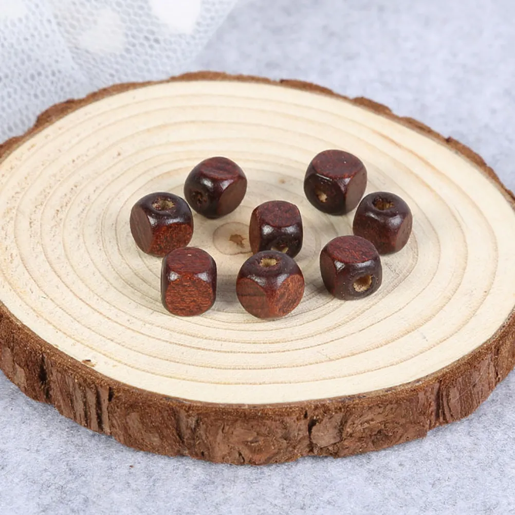 500 cuentas de madera de color café, de 10 mm, para manualidades, para hacer joyas, pulseras, collares y kits de abalorios, así como accesorios para manualidades.