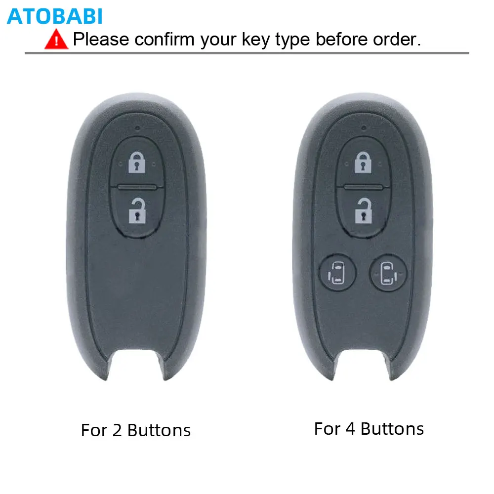 Leather Car Key Case For Suzuki Wagon R Every Hustler Palette Solio Alto Lapin Spacia Smart Remote Control Cover Keychain Holder