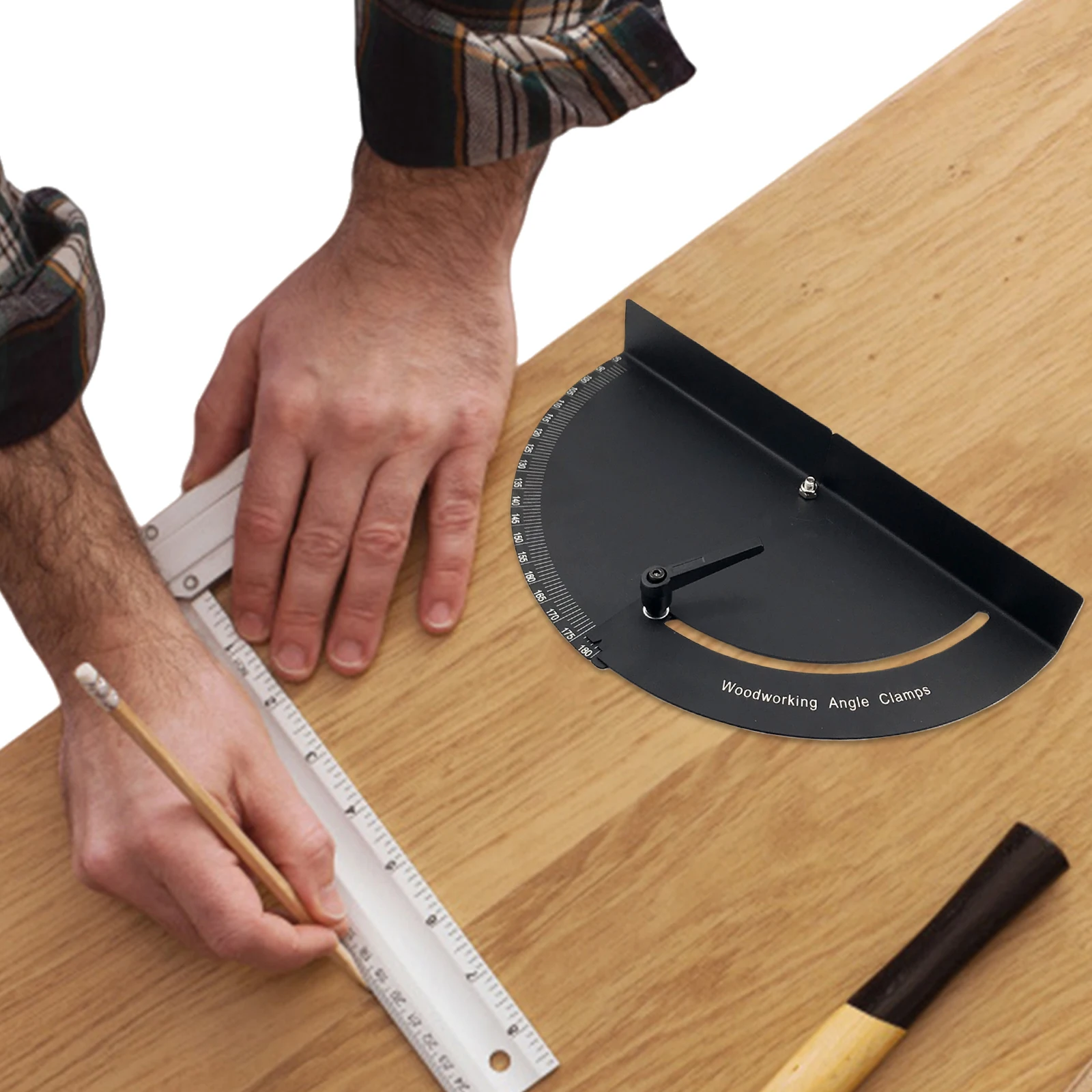 

Многофункциональные угловые зажимы для измерения углов 45/90/180 градусов для плотников, любителей деревообработки и мастеров-любителей