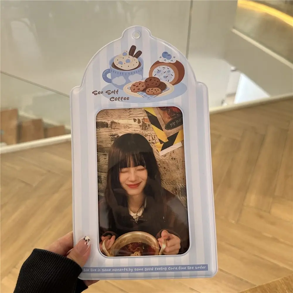 Protective Sleeve Idol Photocard Holder PVC Cartoon A5 Card Cover ABS Plastic Y2k Photos Protective Cover Idol Cards Collect