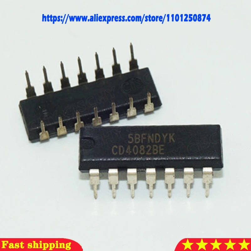 Cd4082be cd4082 dip-14、5個