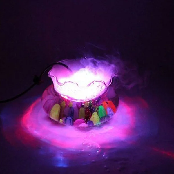 

12 LED Colorful 16mm Ultrasonic Mist Maker Fogger Water Fountain Pond Mist Humidifier Power Adapter Us Plug for Home Office