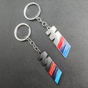BMW 자동차 로고 M 키 체인, 탄소 금속 키 링, BMW X1 X3 X4 X5 E46 E90 F20 E60 E39 F10 M1 M2 M3 M5 M6 E87 M 액세서리