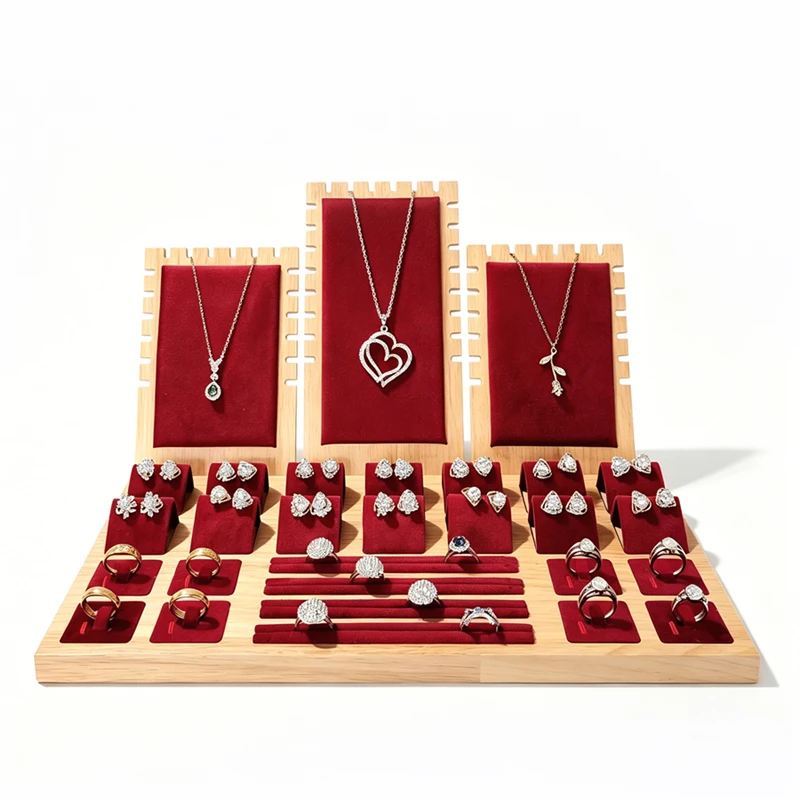 

Поднос для демонстрации ювелирных изделий, ожерелье, кулон, браслет, держатель-цепочка, кольцо, серьги, органайзер-гвоздик, реквизит для демонстрации ювелирных изделий, весь комплект