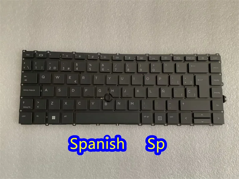 Imagem -02 - Teclado Portátil para hp Elitebook sp Eua fr ar cz jp ja hp 840 g7 840 g8 845 g7 845 g8 Zbook14 g7 Zbook14 g8 Retroiluminado