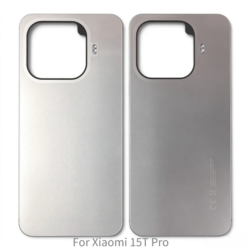 a+ Back Battery Cover For Xiaomi 15T Pro, Rear Housing With Flash Cover & Adhesive, Replacement Repair Parts