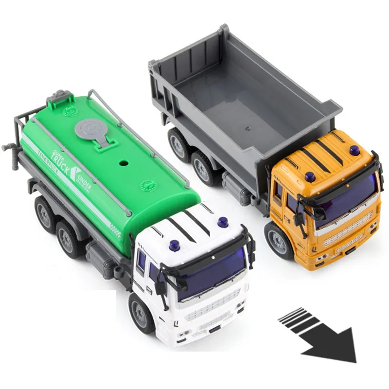 RC children remote control excavator toy engineering transport dump truck fire ladder rescue sanitation truck sprinkler