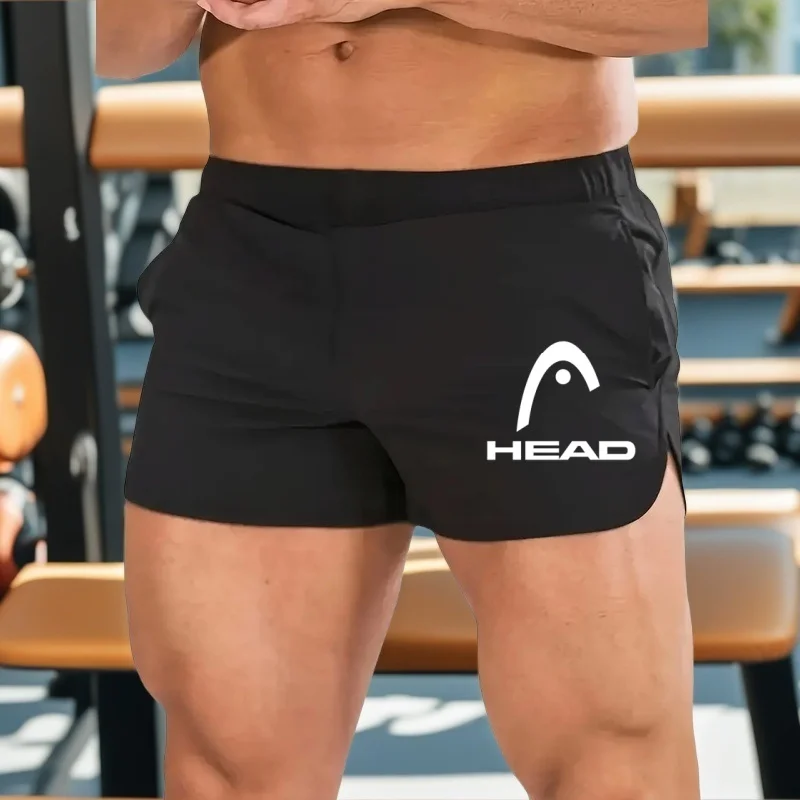 

Новые спортивные шорты для мужчин для бега и тренировок на открытом воздухе, эластичные обтягивающие штаны для фитнеса и отдыха.