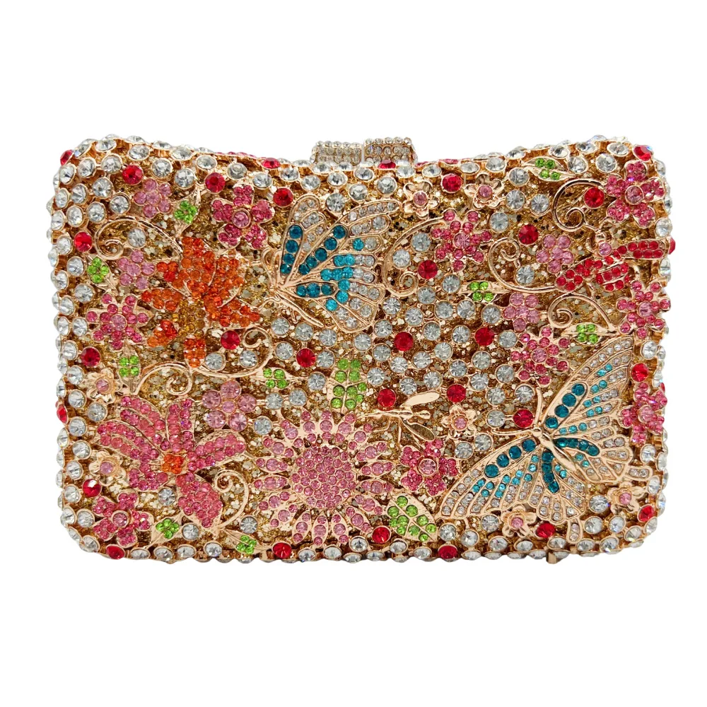 

Hollow Flower Diamond Evening Bag Diamond Evening Clutch Women's Bag Crystal Clutch