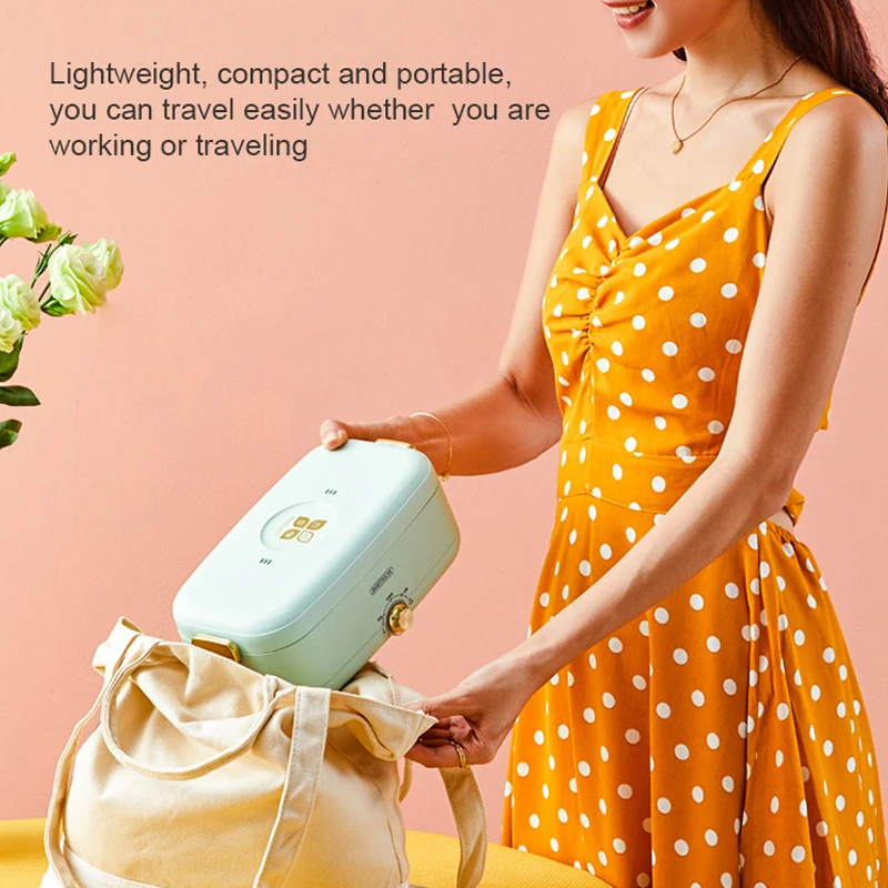 المحمولة الكهربائية علبة طعام للتسخين متعددة الوظائف وعاء الطبخ ماكينة شواء إناء/ قدر مقلاة فرن الطبخ المنزلية الأرز