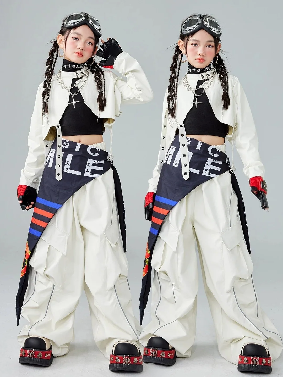 

Children's Jazz Dance Performance Costume Street Dance Faion ow Model Girls' Performance Clothes Winter Collection