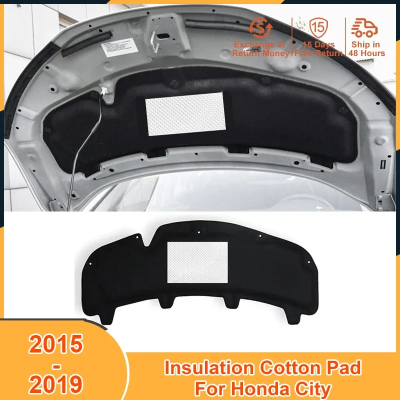 

2015-2019 Soundproof Heat Insulation Cotton Pad for Honda City 2019 2018 2017 2016 2015 Accessories Sound Mat Firewall Cover