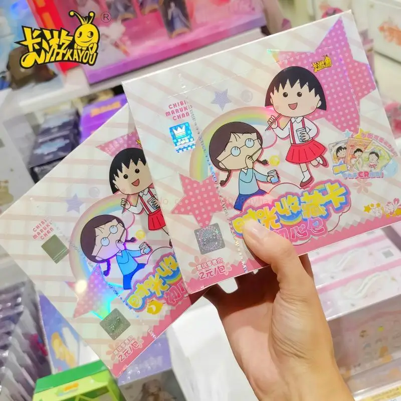 الأصلي KAYOU تشيبي ماروكو تشان جمع بطاقة دافئة أنيمي شخصية الوقت الممر سلسلة بطاقات نادرة لعبة جمع هدايا عيد