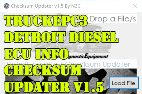 TruckEPC3 Detroit Diesel  Ecu Info Checksum Updater v1.5