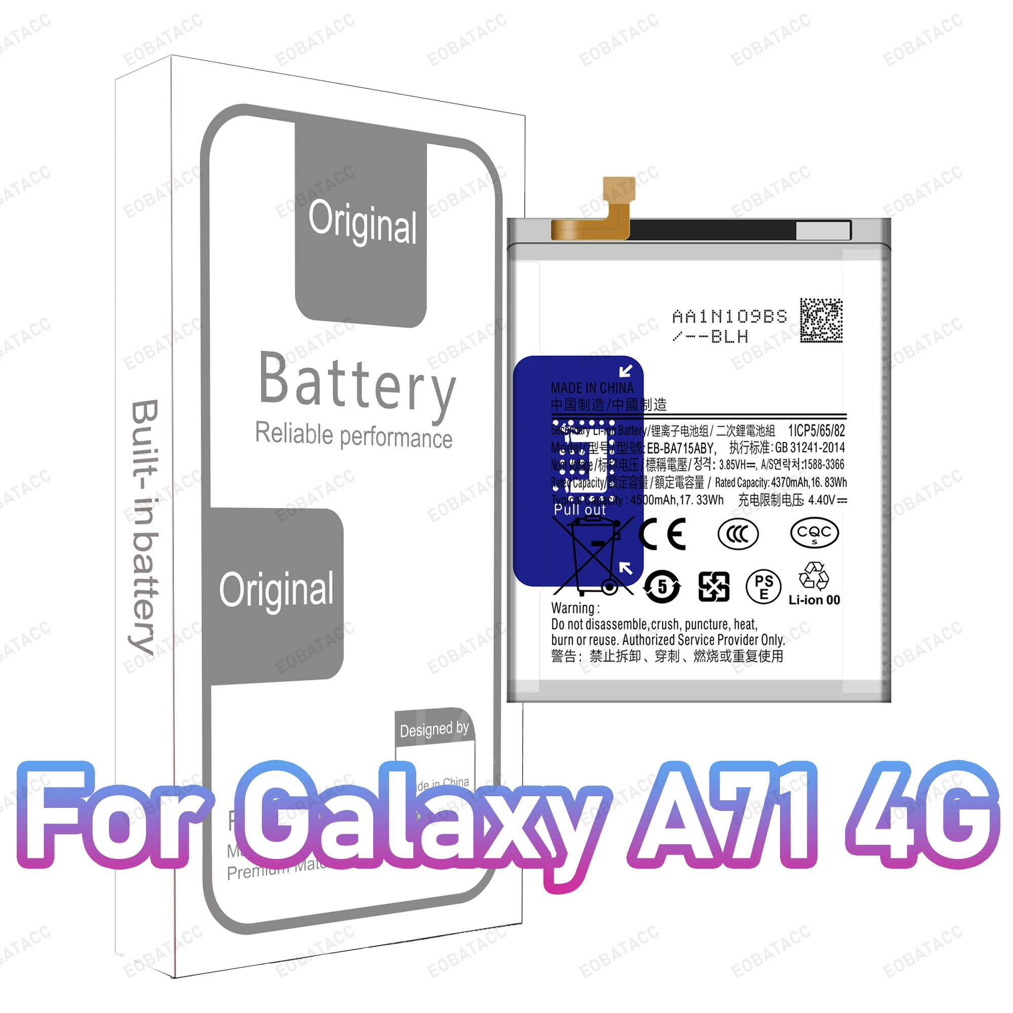 2025 Years Brand New EB-BA715ABY EB-BA907ABY High Quality Replacement Battery For Samsung Galaxy A71 4G/A71 5G Mobile Phone