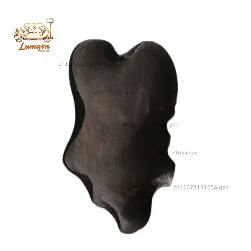 Adornment high-end home model room study wall decoration old handmade wall art decorative wooden plate retro style