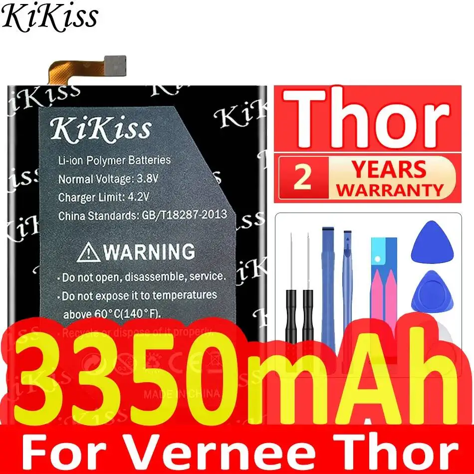 Аккумулятор для мобильного телефона Vernee Thor с емкостью 3350 мАч, отличной работой при низких температурах