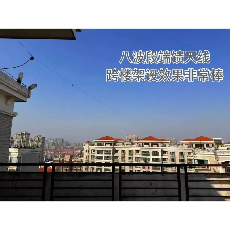 for JYR8010 Eight Band End Fed Shortwave Antenna 150W Natural Resonance No Tuner Needed Simple Setup