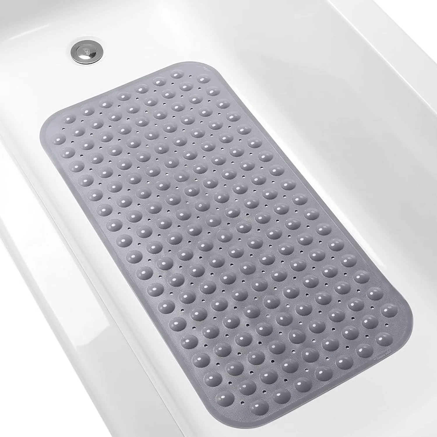 1 Stück rutschfeste Duschmatten mit Blasenmassage, Saugnäpfen und Abflusslöchern, 38 x 70 cm PVC-Badezimmermatten, sichere Badematten, Maschinenwäsche