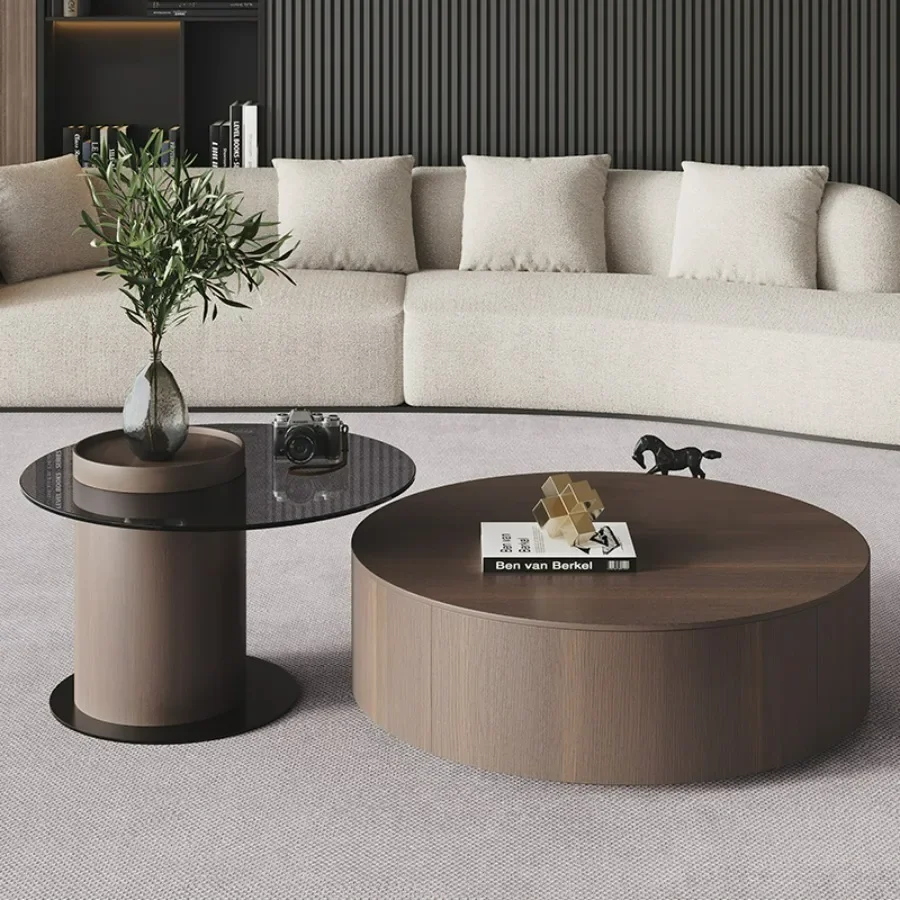 Home Coffee Table Modern Living Room Wood Unique Coffee Table Nordic Round Set Italian Convertible Luxury Set Of 2 Mesa HomeXS