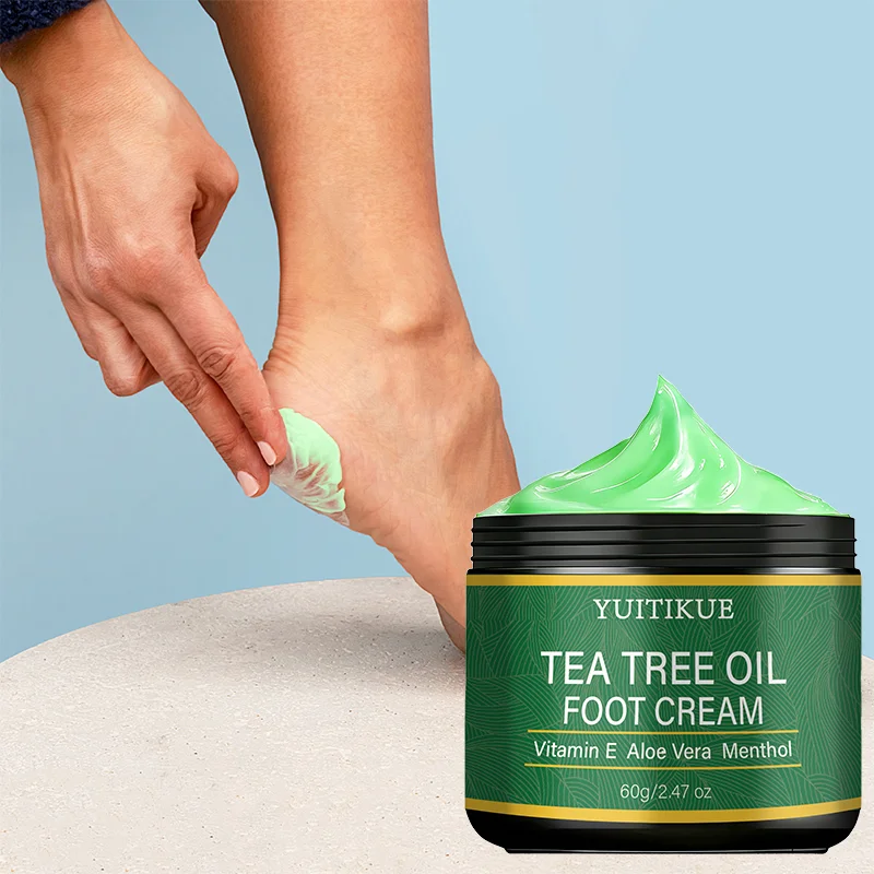 YUITIKUE Tea Tree Oil Foot Care Cream - Gentle Camellia Formula, Reveal Original Radiance, Smooth Rough Skin 60g