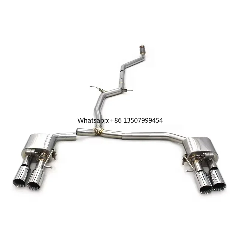

2024 New Design Stainless Steel Mirror Polished 1.5mm Thick Catback Exhaust System for A4/A5 B8/B8.5/B9 2.0T