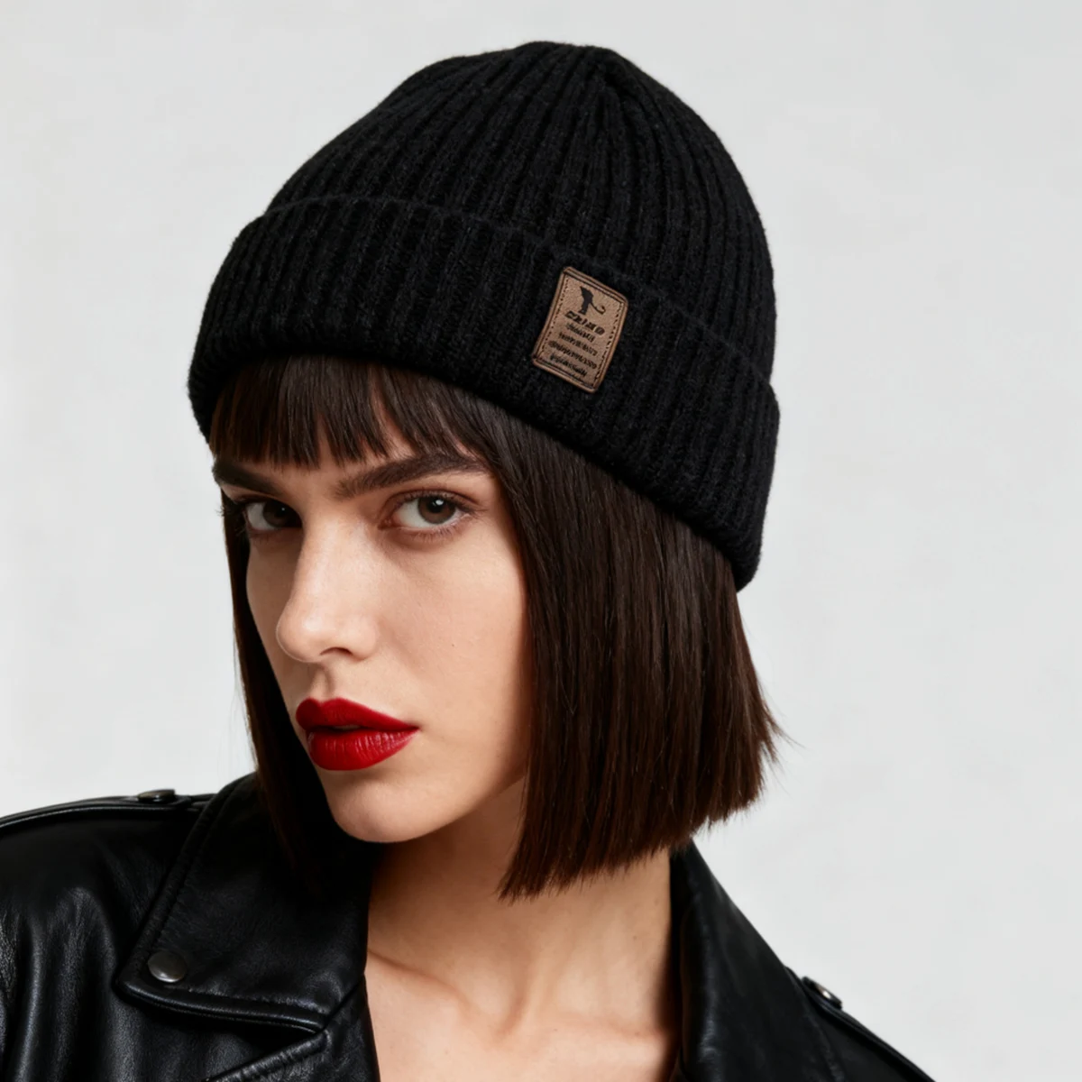 Cappello lavorato a maglia invernale da uomo 2025 Cappello in cotone caldo addensato per esterni nuovo stile Cappello lavorato a maglia antivento e resistente al freddo per ciclismo, sport e lavoro