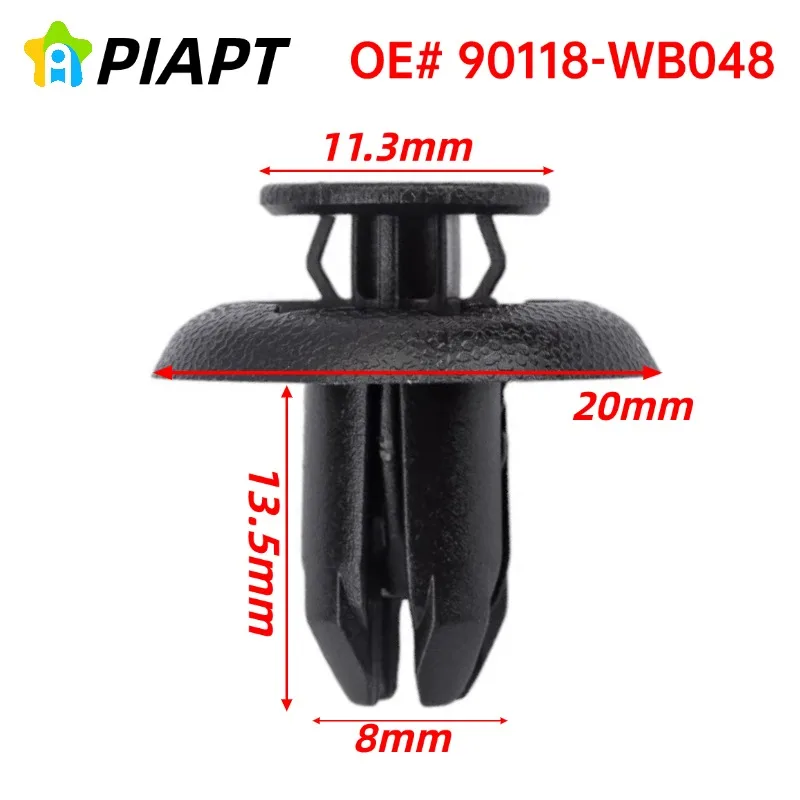 

20шт OE # 90118-WB048 Зажим крышки вкладыша брызговика для B45A-56-146A Mazda 3, 5, 6, CX-3, CX-5, Toyota Scion