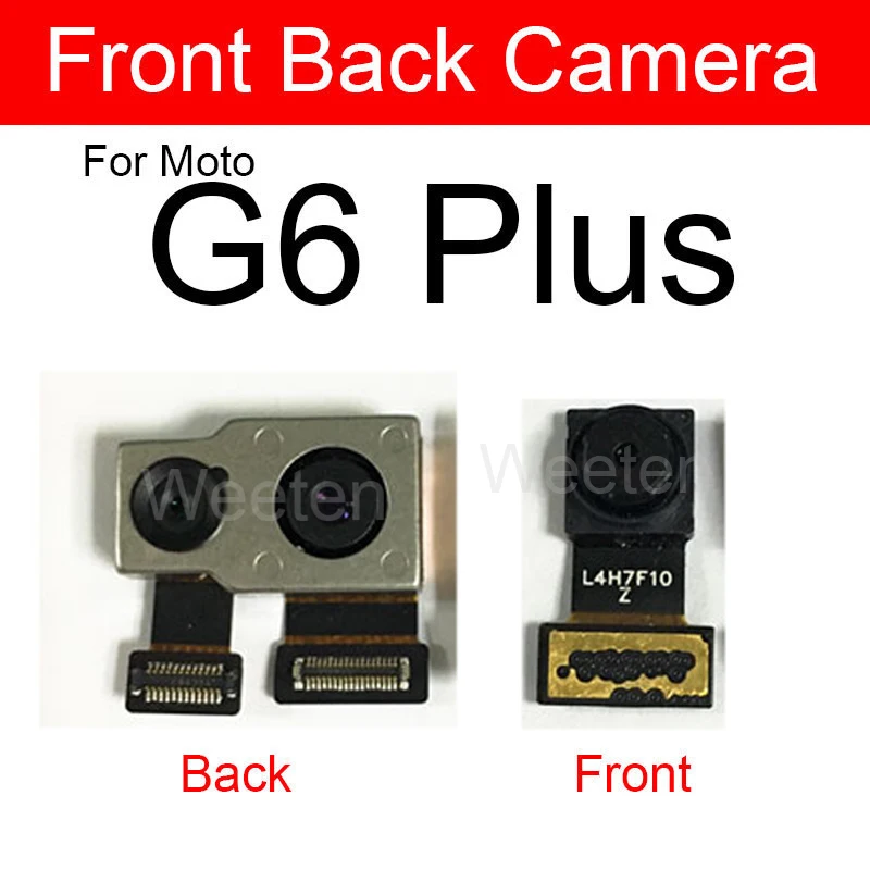 Front & Rear Back Camera Module For Motorola Moto G5 G5S G6 Plus G6 Play Main Camera and Small Facing Camera Replacement Parts