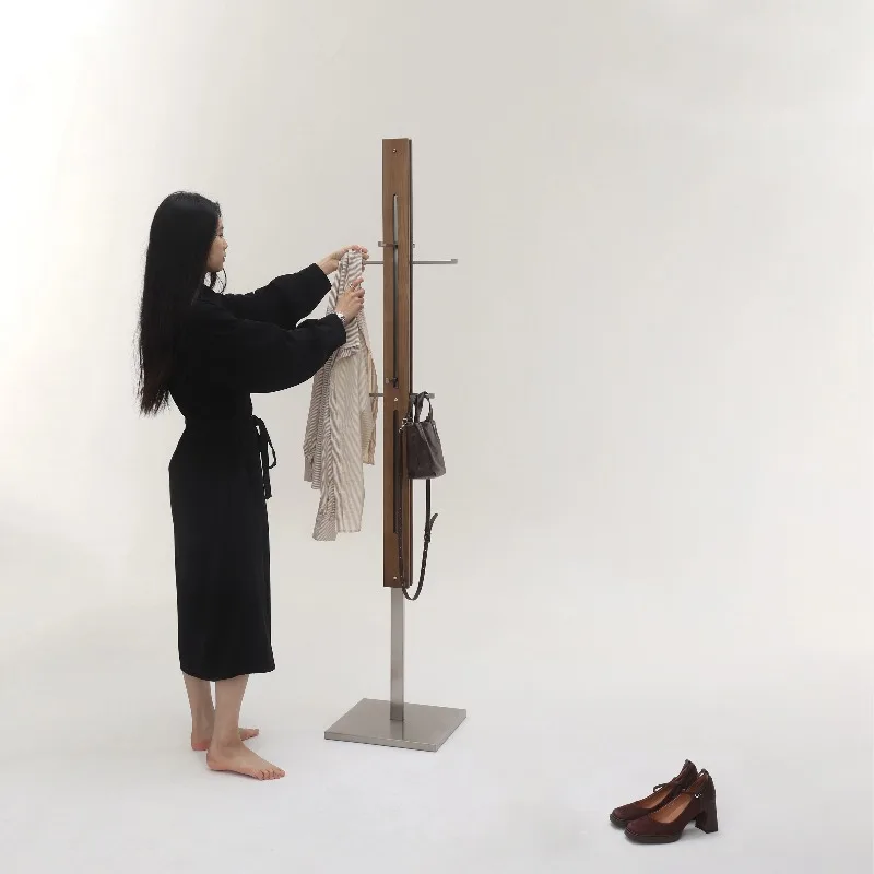 Stylish Floor Clothes Racks Boutique Display Nordic Living Room Clothing Rack Hotel Design Perchero De Ropa Room Furniture