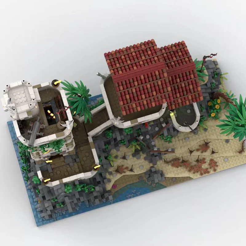 5101 Elementów Konstrukcyjnych Stara Strażnica i Wieża MOC Personalizowana Modularna Klockowa Budowla Kreatywny Projekt DIY Zabawka dla Chłopca Prezent na Boże Narodzenie