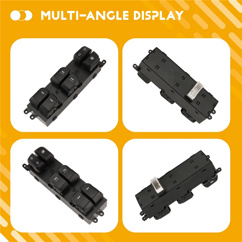 ELETTO-Regolatore Pulsante Anteriore Sinistro Finestra di Potere Interruttore di Controllo Principale Nuovo 2 AUTO Per KIA SOUL 2014-2019 93570B2030CA 93570B2040CA