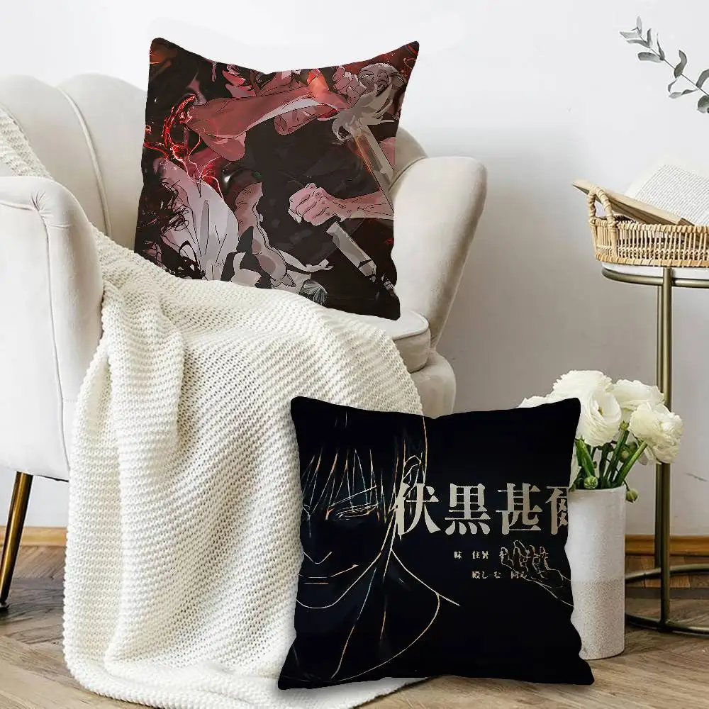 Anime Fushiguro Toji Cushion Cover Pillowcase Upholstery Sofa Throw Pillow Home Decor Pillowcas