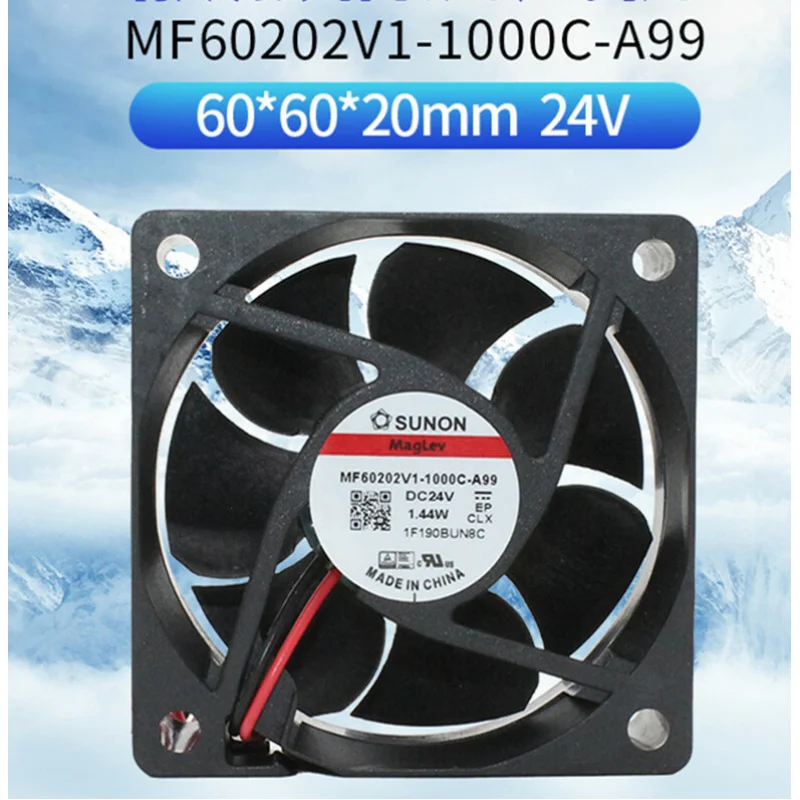 S+    SUNON MF60202V1-1000C-A99 6020 24V 1.44W 6cm inverter cooling fan