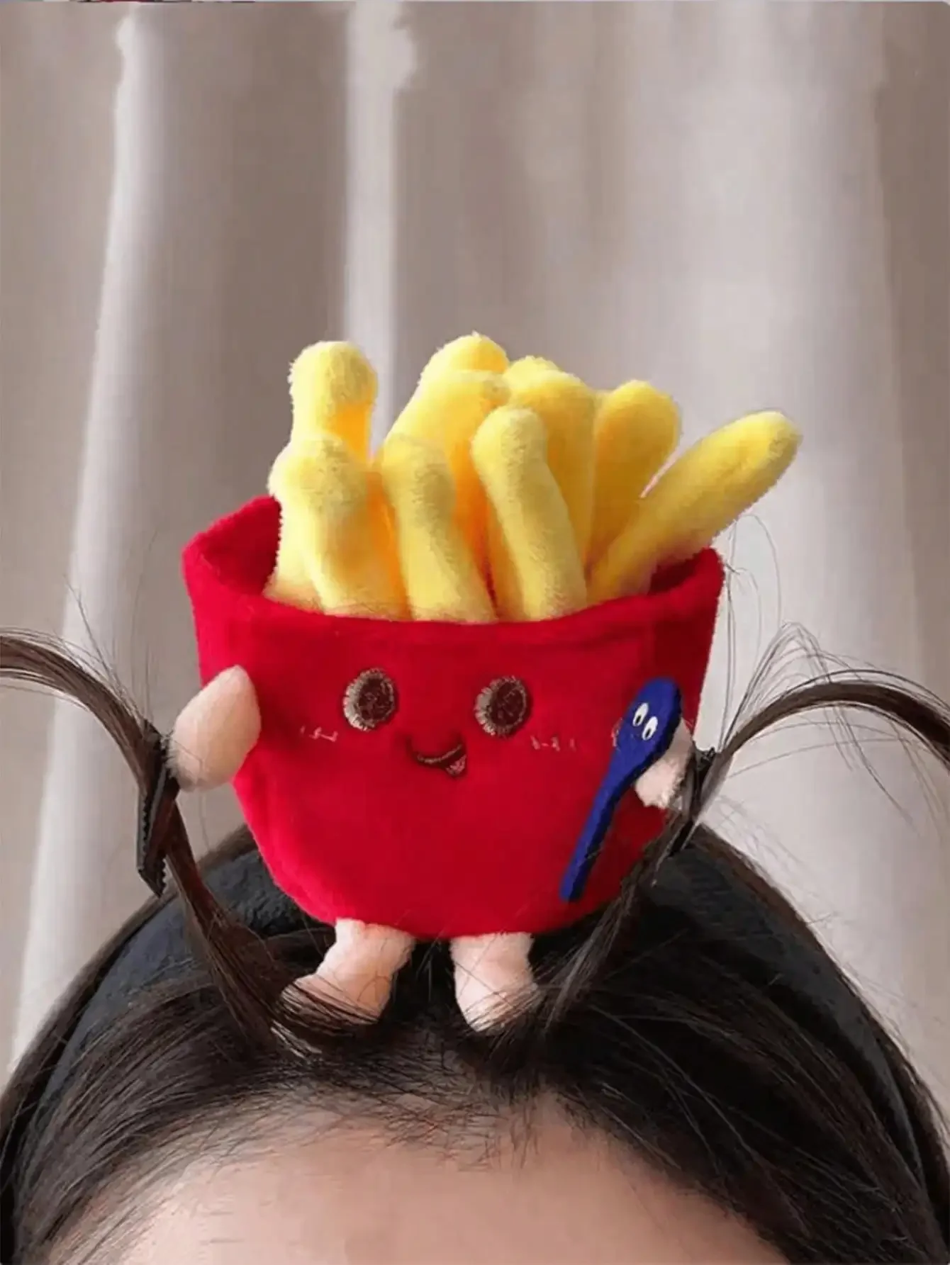 

1PC Hair Accessories,Headbands,Summer,Funny French Fry Headband Cute Festival Photo Prop Spring Summer New Arrival French Fry Headband Ideal For Parties Accessories Novelty Headwear Comfortable Wearable Fun Costume Item Hairband Hair Hoop