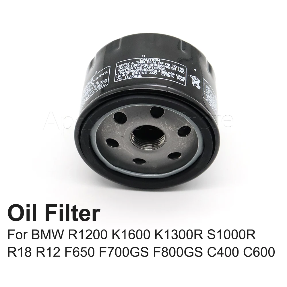 

Motorcycle Accessories Oil Filter For BMW R1200 K1600 K1300R S1000R R18 R12 F650 F700GS F800GS C400 C600