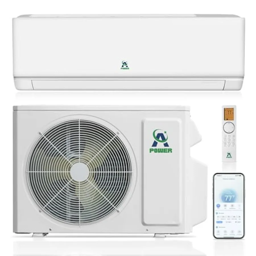 

12000BTU 230V Mini Split Air Conditioner Heat Pump Inverter 19 SEER2 Wifi Enabled Wall Mounted Ductless Pre-Charged R32 Cool 75