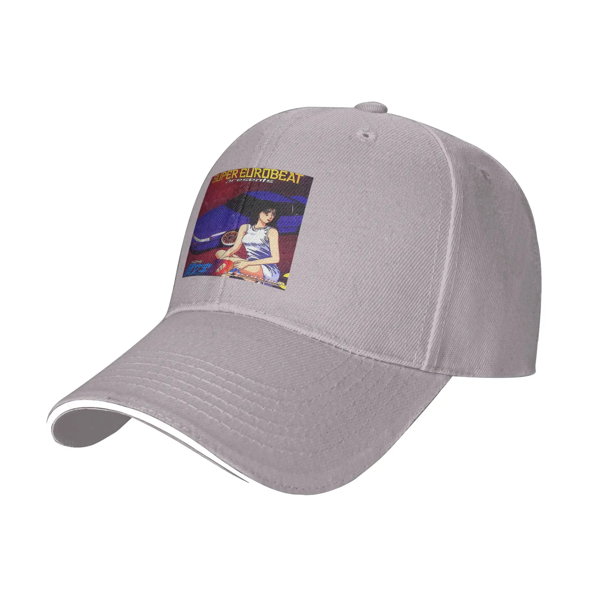 Initial D Mako Super Eurobeat Anim Cap Casual Baseball Caps Adjustable Hat Hip Hop Summer Unisex Baseball Hats Customizable