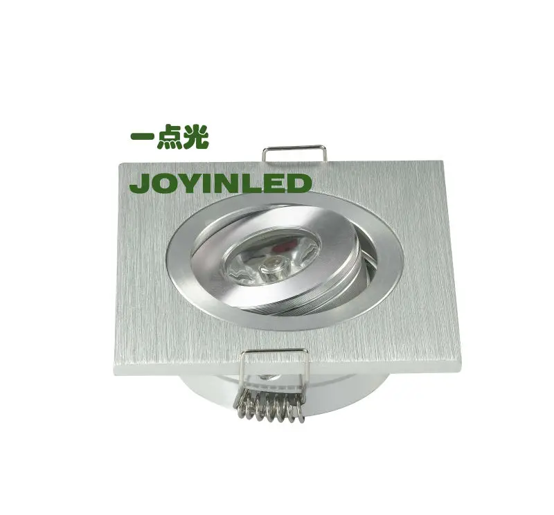 High power led 1W 3W recessed led ceiling lamps square living room cabinet bedroom led downlights