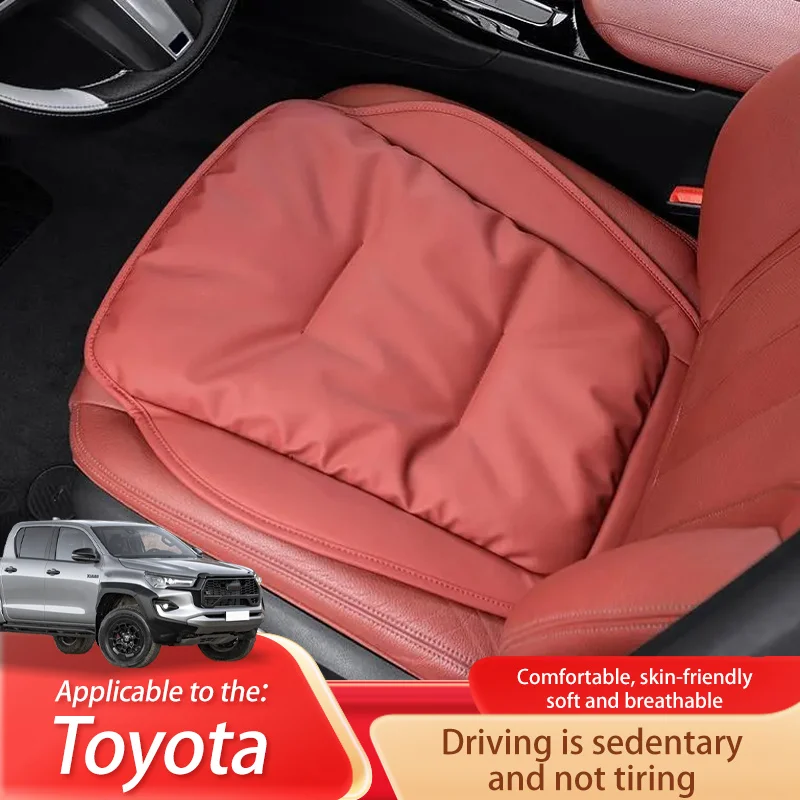 

Car Seat Cushion Luxury Leather Support Pad High Rebound Sponge Seat Cover For Toyota Hilux