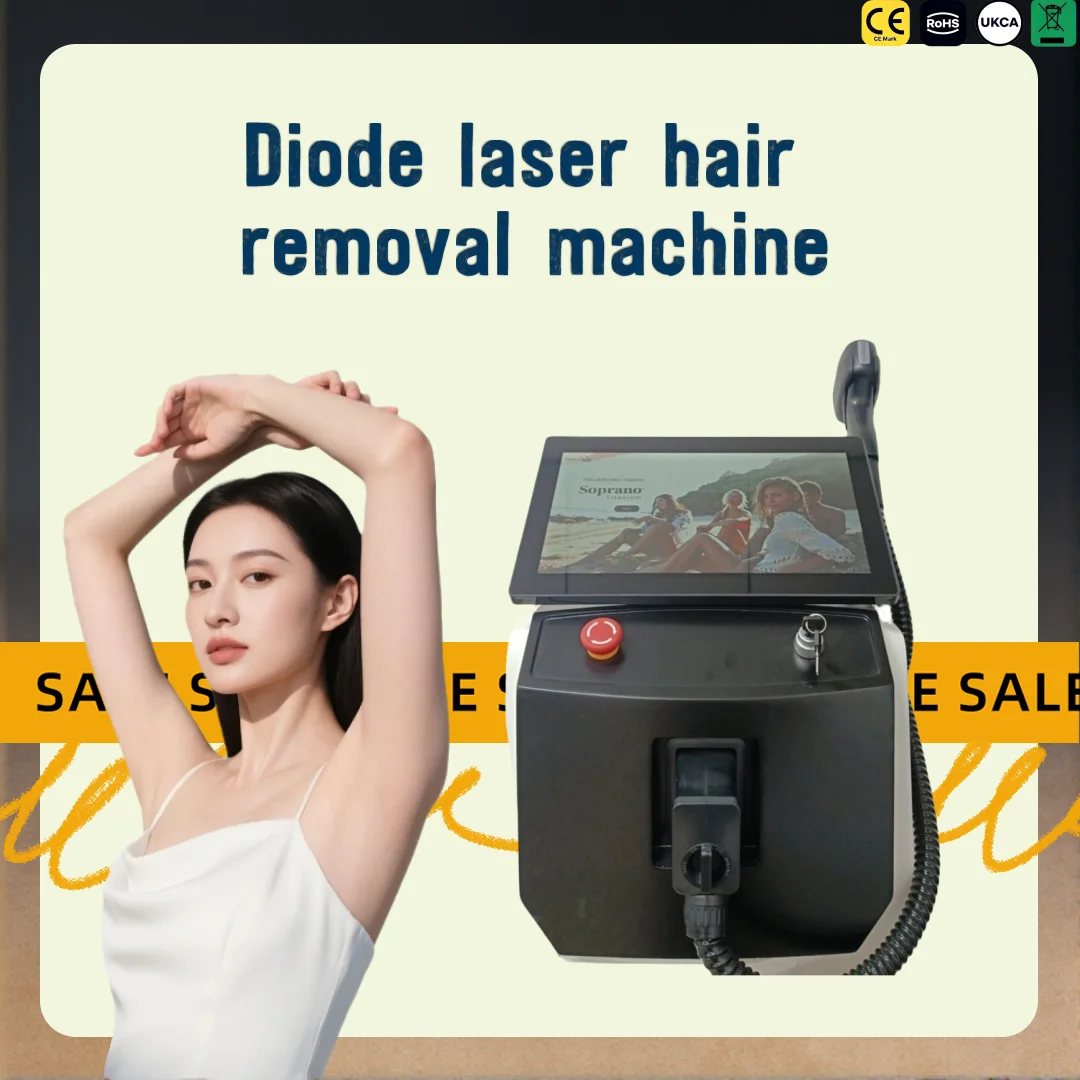 Professional Painless 4000W Diode Laser Hair Removal System — High-Speed ​​& Painless, Featuring a Sapphire Ice-Point Cooling EC