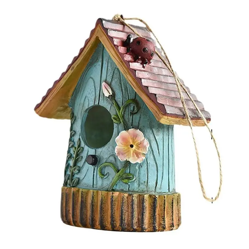 ABVG-Hanging Birdhouse Bird House Garden Decoration Hummingbird Nest Suitable For Tree Hanging Courtyard Layout Craft
