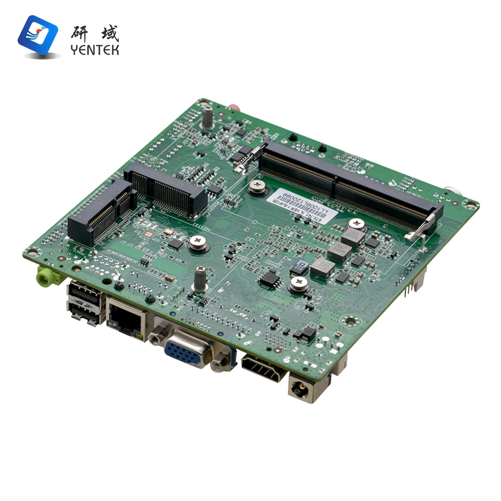 Scheda madre con processore X86 J4125 DDR4 HD VGA LVDS 2 LAN 2 COM 6 USB Pos Ops Fanless Nano Itx Scheda madre industriale