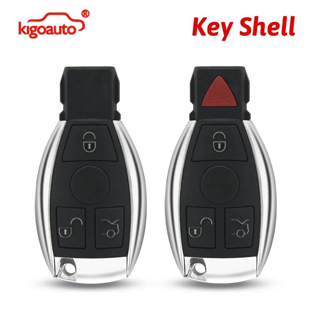 

Корпус для смарт-ключа kigoauto с 3 кнопками IYZDC07 IYZDC10 IYZDC11 с функцией паника-режима для Mercedes Benz C350 E3R350