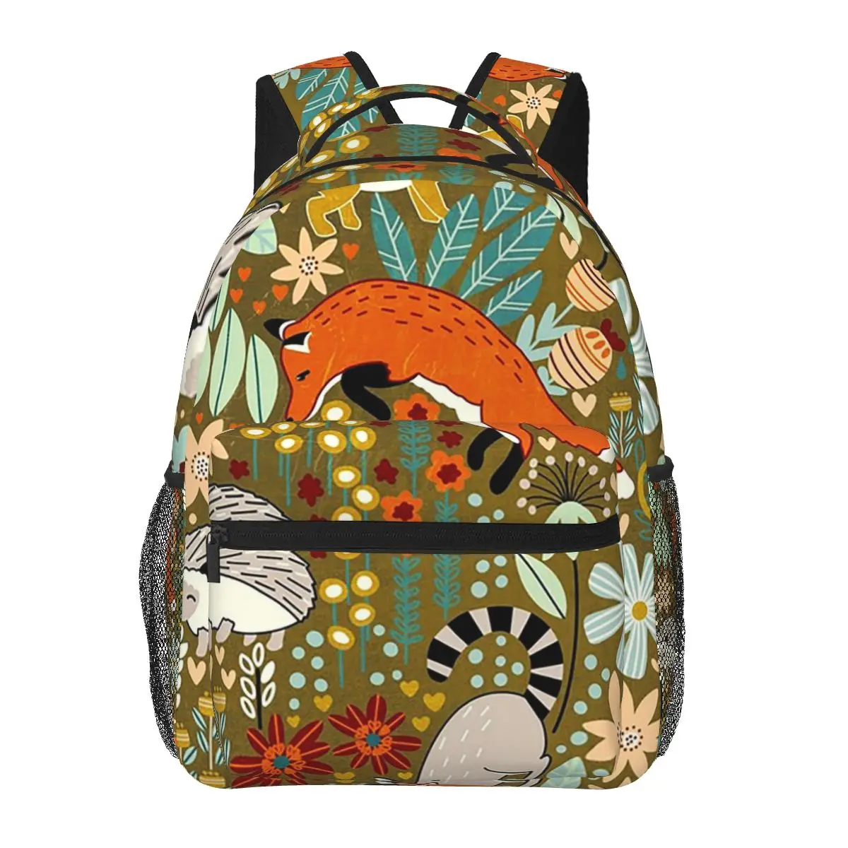 

Textured Woodland Pattern Backpack Hot Sale Daypack Large Capacity Children BookBag School Bag Shoulder Bags for Men Women
