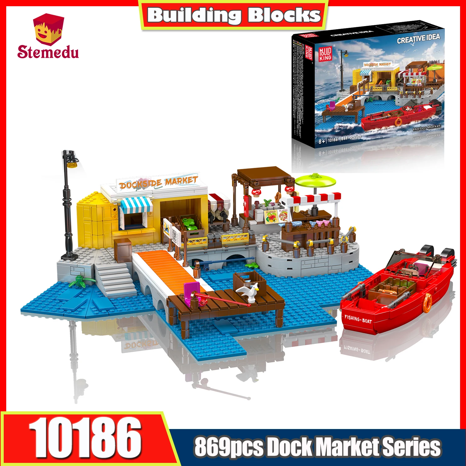 mould-king-–-blocs-de-construction-du-marche-du-port-10186-869-pieces-modele-de-navire-de-quai-cotier-scene-de-bord-de-mer-jouet-d'assemblage-pour-enfants-cadeau-de-vacances