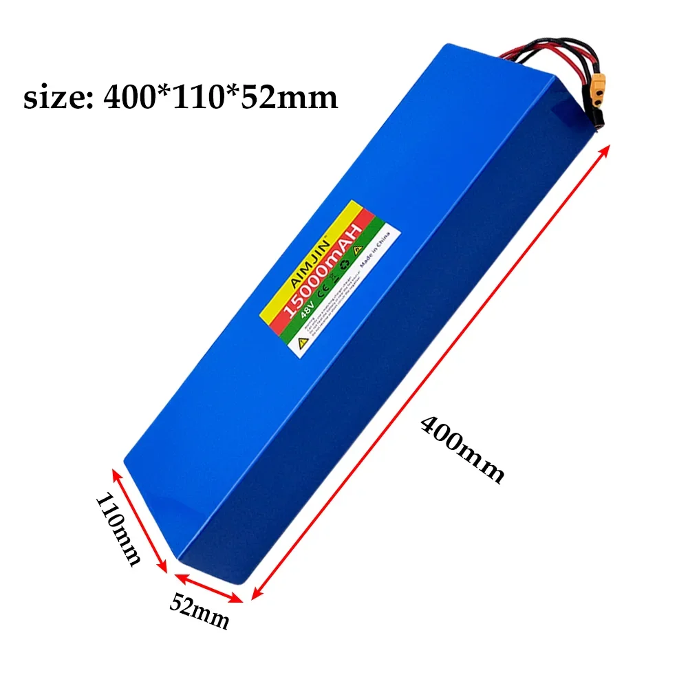 18650 13S4P 48V 15000mAh 15Ah Lithium Battery Pack for Kugoo M4/M4Pro/M5/M5Pro /Max Speed Li-ion Replacement Batteries with BMS