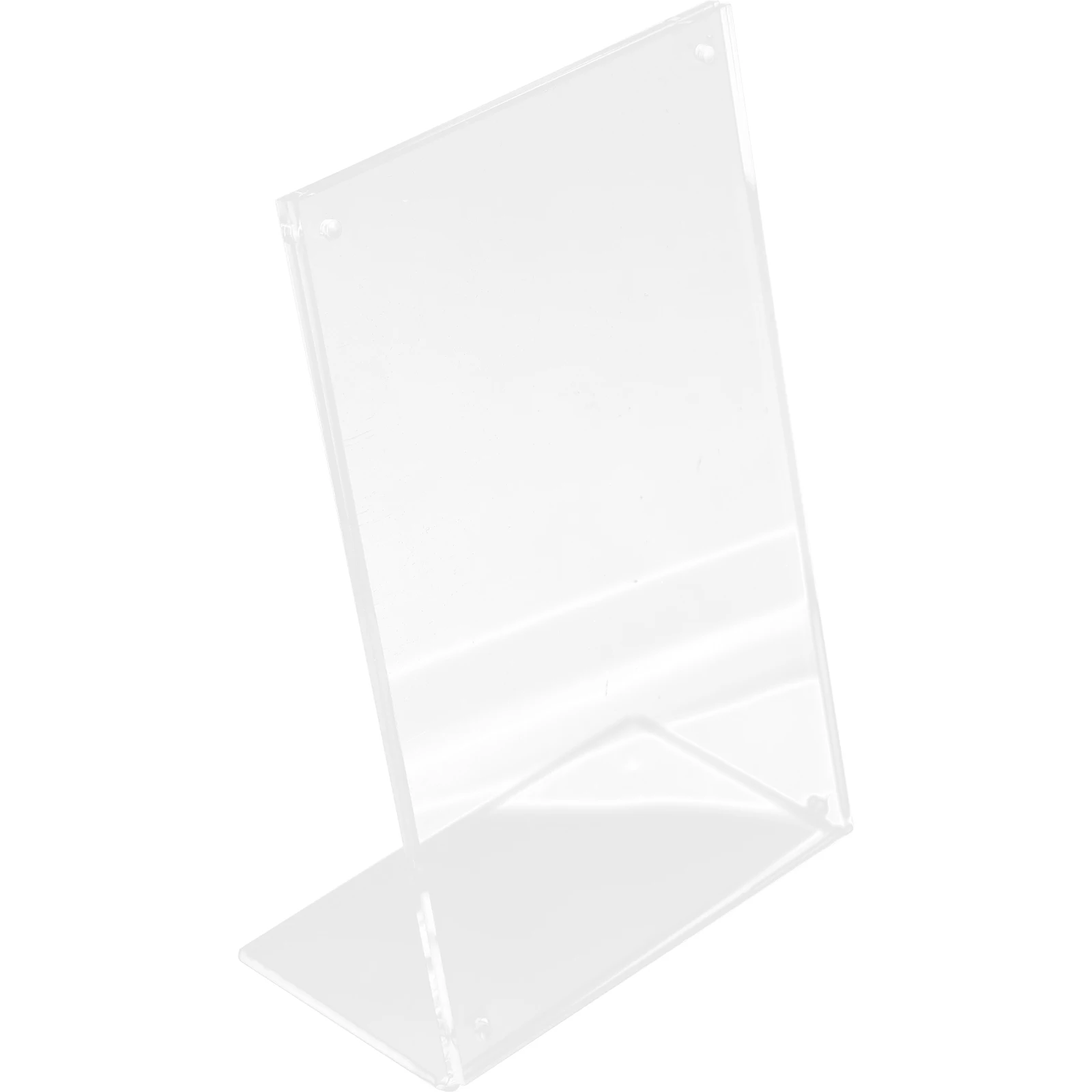 

Stable Base Acrylic Sign Holder Transparent Display Stand Wedding Menu Poster Table Top Stand Freestanding Clear Signage 12X18Cm