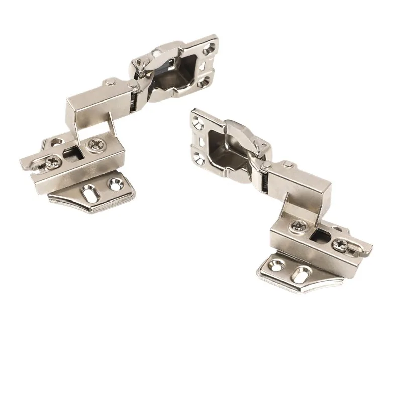 Suitable for TV cabinet up-turn door side-mounted hinge 3D adjustable damping buffer side fixed hinge door  hardware accessories